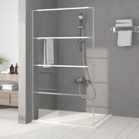Inloopdouchewand 115x195 cm transparant ESG-glas zilverkleurig - thumbnail