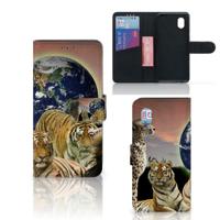 Alcatel 1B (2020) | Telefoonhoesje | Met pasjeshouder | Roofdieren - thumbnail