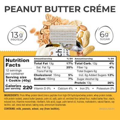 Power Crunch Wafers Peanut Butter Creme 12 bars