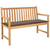 VidaXL Tuinbankkussen 120x50x4 cm oxford stof taupe - thumbnail