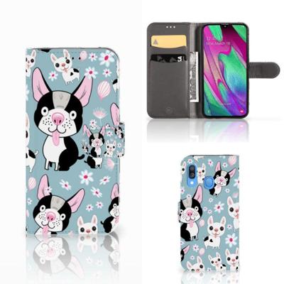 Samsung Galaxy A40 | Telefoonhoesje | Met pasjeshouder | Hondjes Samsung Galaxy A40 | Telefoonhoesje | Met pasjeshouder | Hondjes