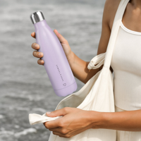 Thermosfles met naam bedrukken - 500 ml - Paars - thumbnail