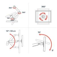 Ergotron LX Arm Desk Mount 1-voudig Monitor-tafelbeugel 38,1 cm (15) - 86,4 cm (34) In hoogte verstelbaar, Kantelbaar, Zwenkbaar, Roteerbaar - thumbnail
