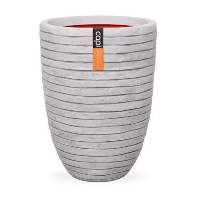 Capi bloempot nature row elegant laag 36x47 cm ivoorkleurig krwi782