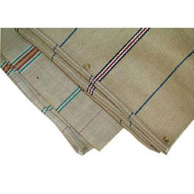 Koedek zwaar met ringen jute 115x160 cm