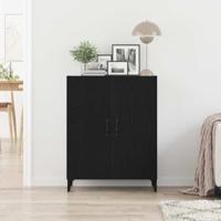Dressoir 69,5x34x90 cm spaanplaat zwart eikenkleurig - thumbnail