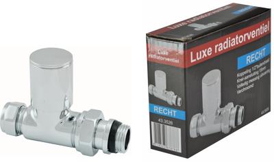 Riko luxe radiatorventiel 1/2"x15 (M22) knel recht Riko luxe radiatorventiel 1/2"x15 (M22) knel recht