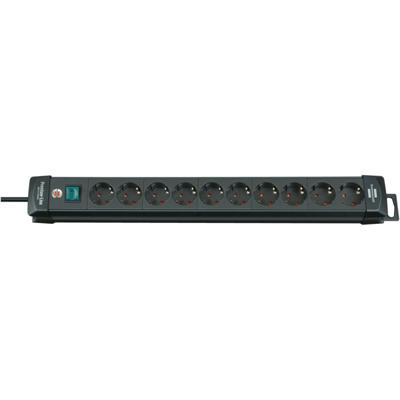 Brennenstuhl Premium-Line stekkerdoos 10-voudig zwart 3m H05VV-F 3G1,5 - 1951100100 - thumbnail