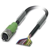 Phoenix Contact 1555376 Sensor/actuator connector, geassembleerd M12 Aantal polen (sensoren): 17 Bus, recht 10.00 m 1 stuk(s) - thumbnail