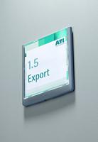 Durable Deur-/infobord | B149xH148,5 mm | controlevenster acrylglas | achterdeel ABS grafiet | 1 stuk - 486237 486237 - thumbnail