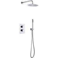 Thermostatische Inbouw Regendoucheset 25 cm Chroom - Luxe Doucheoplossing - thumbnail