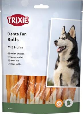 Trixie Denta Fun Chicken Chewing Rolls 12 cm 30 stuks