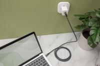 Digitus DB-300443-010-S USB-C-kabel USB 4.0 USB-C stekker 1.00 m Zwart Afscherming gevlochten, Afgeschermd, Scheurbestendig, Rond, 8K UHD - thumbnail