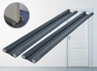 Dubbele Tochtstoppers voor deuren - Aanpasbaar - 2 stuks - 95 cm - Grijs - thumbnail