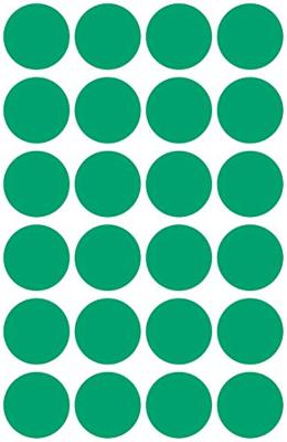 Avery Ronde etiketten diameter 18 mm, groen, 96 stuks