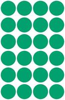 Avery Ronde etiketten diameter 18 mm, groen, 96 stuks - thumbnail
