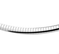 TFT Zilveren Ketting Omega Bol 6 mm, 42 cm lang - thumbnail