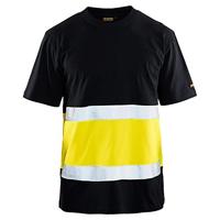 Blåkläder T-Shirt High-Vis 33871030 | Zwart/High-Vis Geel | Maat 3XL - 7330509524374 - thumbnail