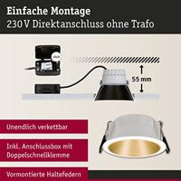 Paulmann 93406 Cole Coin Inbouwlamp Set van 3 stuks LED 6.50 W Wit, Goud - thumbnail