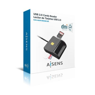 Kaartlezer Aisens ASCR-SN02SD-BK Zwart - thumbnail