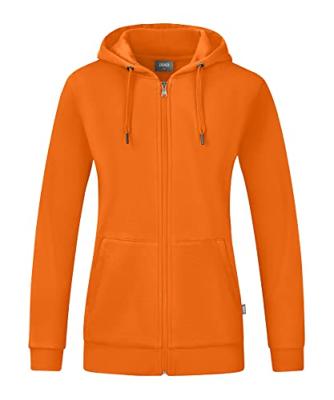 JAKO C6820D Jas Met Kap Organic Dames - Oranje - 46