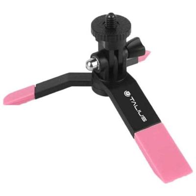 Talius Tal-Tri01 Selfie-statief, Bluetooth, universele stick, zwart, roze, universeel, 5,6 cm, 8 cm