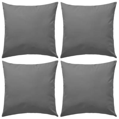 VidaXL Buitenkussens 45x45 cm grijs 4 st