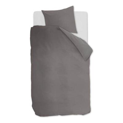Ambiante Dekbedovertrek Uni Cotton Grey-1-persoons (140 x 200/220 cm)