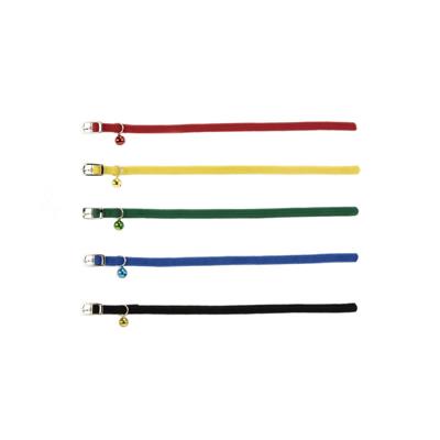 Nylon kattenbandje met bel - Rood