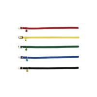 Nylon kattenbandje met bel - Rood - thumbnail