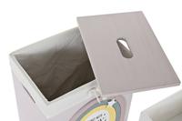 Mandenset DKD Home Decor Geel Wit Grijs Roze Paulownia hout Kinderen 40 x 30 x 55 cm (5 Onderdelen) (5 Stuks) - thumbnail