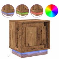 Nachtkastje met 2 pcs Oud hout 44 x 34,5 x 45 cm Bewerkt hout - thumbnail