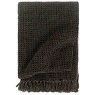 VidaXL Plaid 160x210 cm katoen antraciet en bruin - thumbnail
