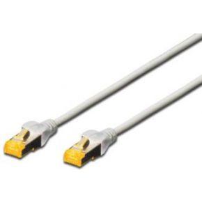 Digitus DK-1644-A-005 RJ45 Netwerkkabel, patchkabel CAT 6A S/FTP 0.50 m Grijs Halogeenvrij, Verdraaide paren, Snagless, Vlambestendig 1 stuk(s)