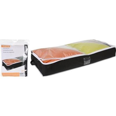 Basic Opberghoes 100x45x15 cm zwart/transparant
