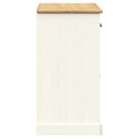 Dressoir met lades VIGO 113x40x75 cm massief grenenhout wit - thumbnail
