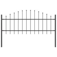 Tuinhek 7 pcs Grijs 170 x 140 cm Gepoedercoat staal - thumbnail