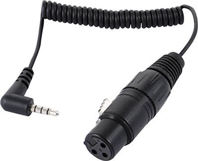 Sennheiser KA 600i gekrulde verloopkabel XLR female naar 3,5 mm TRRS mini-jack haaks
