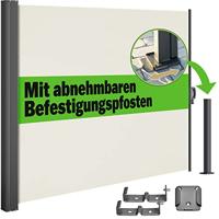Zijluifel Nosara Creme 180x300cm Uitschuifbaar - thumbnail