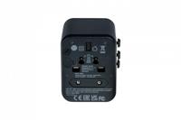 Verbatim UTA-02 Worldwide Travel Adapter + USB-A & USB-C - thumbnail
