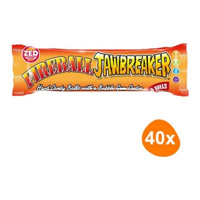 Zed Candy - Jawbreaker Fireball - 40x 4 stuks