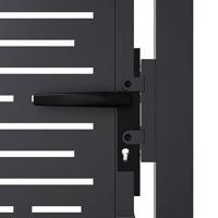 VidaXL Poort 100x125 cm met vierkant staal antracietkleurig - thumbnail