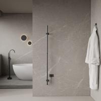 Elektrische Staafhanddoekradiator BWS Roku 60 Watt 150 cm Gunmetal - thumbnail