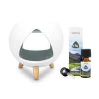 Chi Cozy aromabrander + Davos olie 1 Stuks - thumbnail