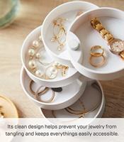 Yamazaki 5312 Sieradendoos Kunststof, Staal, Hout - thumbnail