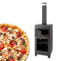 Esschert Design terraskachel met pizzaoven zwart - thumbnail