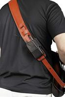 Levys Leathers MM14-BLK lederen houder voor draadloze zender - zwart - thumbnail