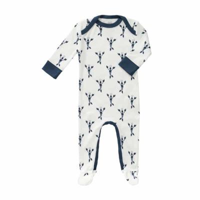 Fresk pyjama met voetjes Lobster Indigo Blue-3-6 mnd