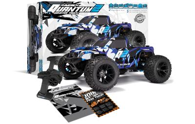 Maverick Quantum2 MT 1/10th Blauw Brushed 1:10 RC auto Monstertruck 4WD RTR 2,4 GHz
