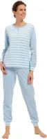 Dames pyjama Badstof - Blue Stone - Warme pyjama maat 52 - thumbnail